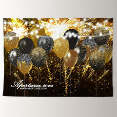 Aperturee - Glitter Like Squin Spark Balloon New Year Backdrop