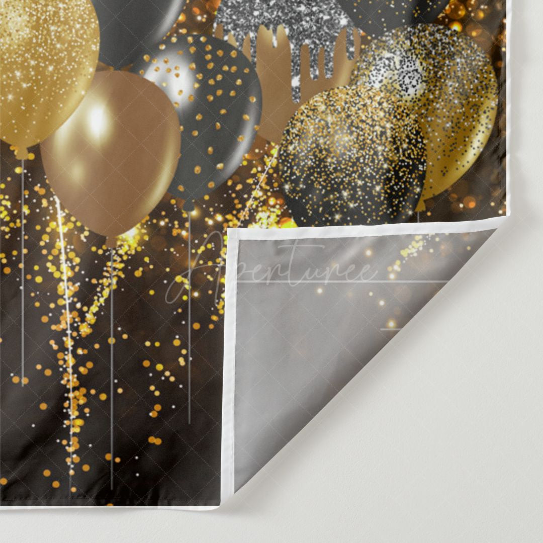 Aperturee - Glitter Like Squin Spark Balloon New Year Backdrop