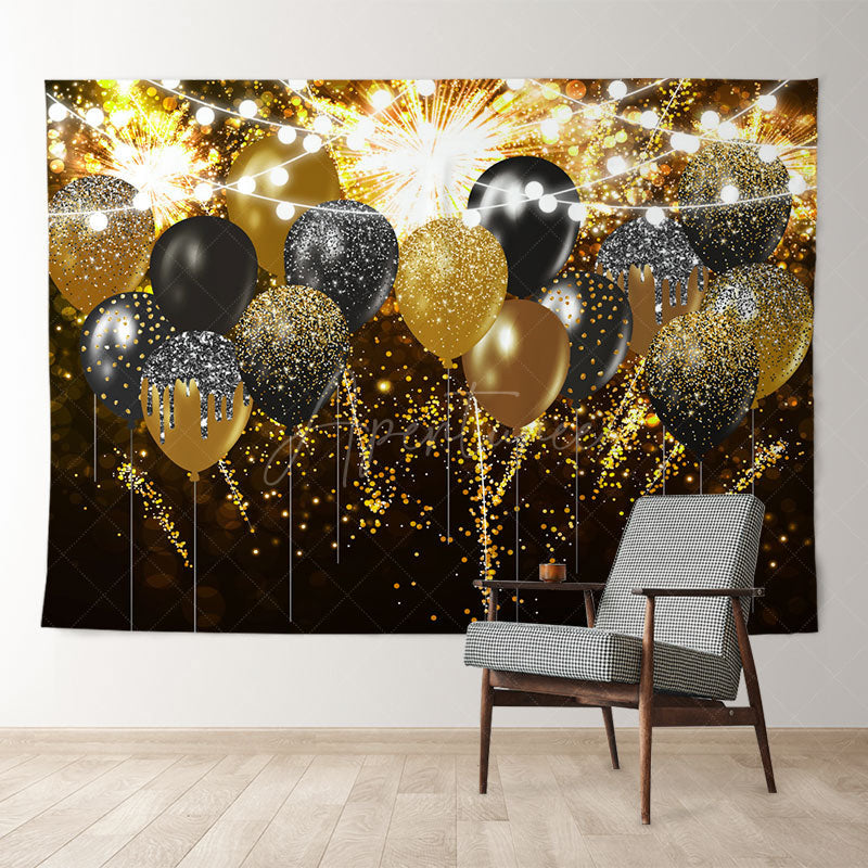 Aperturee - Glitter Like Squin Spark Balloon New Year Backdrop
