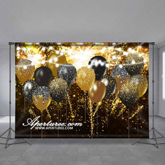 Aperturee - Glitter Like Squin Spark Balloon New Year Backdrop