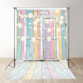 Aperturee - Glitter Rainbow Color Door And Wall Photo Backdrop