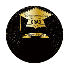 Aperturee - Gold And Black Round Class Of 2022 Backdrops