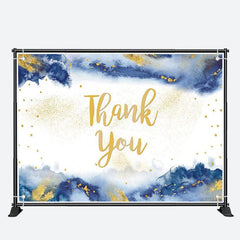 Aperturee - Gold Blue Ink Teacher Appreciation Week Backdrop