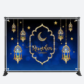 Aperturee - Gold Diamond Pendant Lantern Ramadan Kareem Backdrop