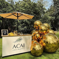 Aperturee - Gold Giant Inflatable Mirror Ball Reflective Ball