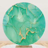 Aperturee - Gold Gilt Green Abstract Marble Texture Backdrop