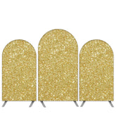 Aperturee Gold Glitter Birthday Party Arch Backdrop Kit Banner