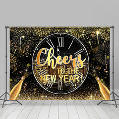 Aperturee - Gold Spark Champagne Cheers To The New Year Backdrop