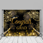 Aperturee - Gold Spark Glitter Bokeh Grad Backdrop For Photo
