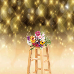 Aperturee - Golden Dots Gorgeous Bokeh Photography Backdrop