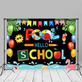 Aperturee - Goodbay Pool Summer Style Back To School Backdrop