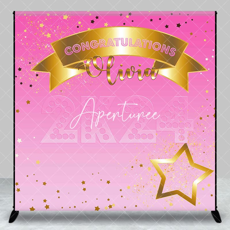 Aperturee - Gradient Pink Star Custom Grad 2K24 Backdrop