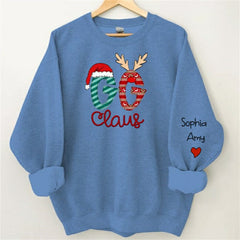 Aperturee - Grandma And Kids Claus Custom Christmas Sweatshirt