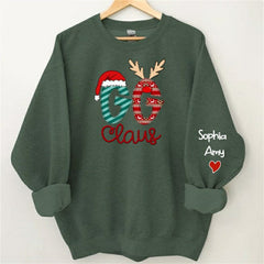 Aperturee - Grandma And Kids Claus Custom Christmas Sweatshirt