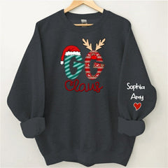 Aperturee - Grandma And Kids Claus Custom Christmas Sweatshirt