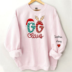 Aperturee - Grandma And Kids Claus Custom Christmas Sweatshirt