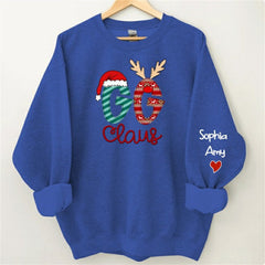 Aperturee - Grandma And Kids Claus Custom Christmas Sweatshirt