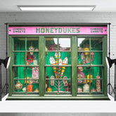 Aperturee - Green Candy Land Shop Honeydukes Birthday Backdrop