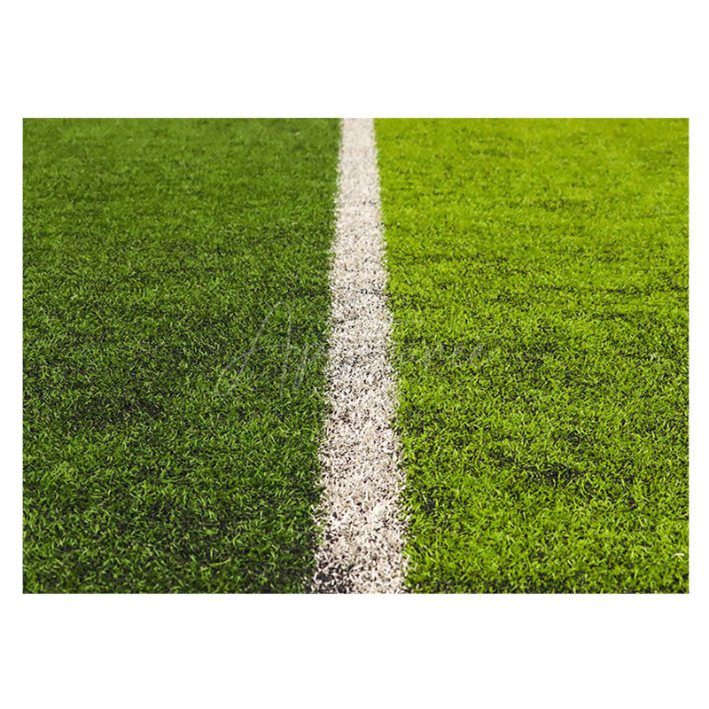 Aperturee - Green Football Field Lawn White Line Rubber Floor Mat