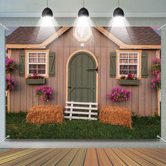 Aperturee - Green Grass Wood Farm House Architecture Backdrops