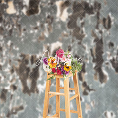 Aperturee - Grey Brown Shabby Wall Abstract Textured Backdrop