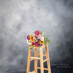 Aperturee - Grey Solid Shabby Chic Vintage Photo Shoot Backdrop