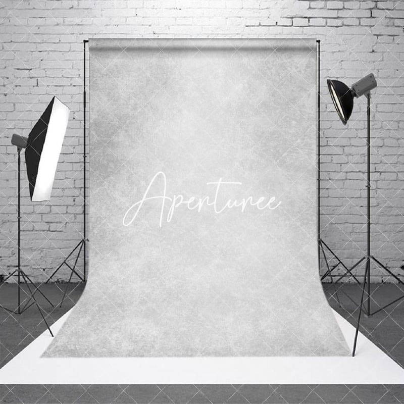 Aperturee - Grey White Abstract Texture Portrait Studio Backdrop