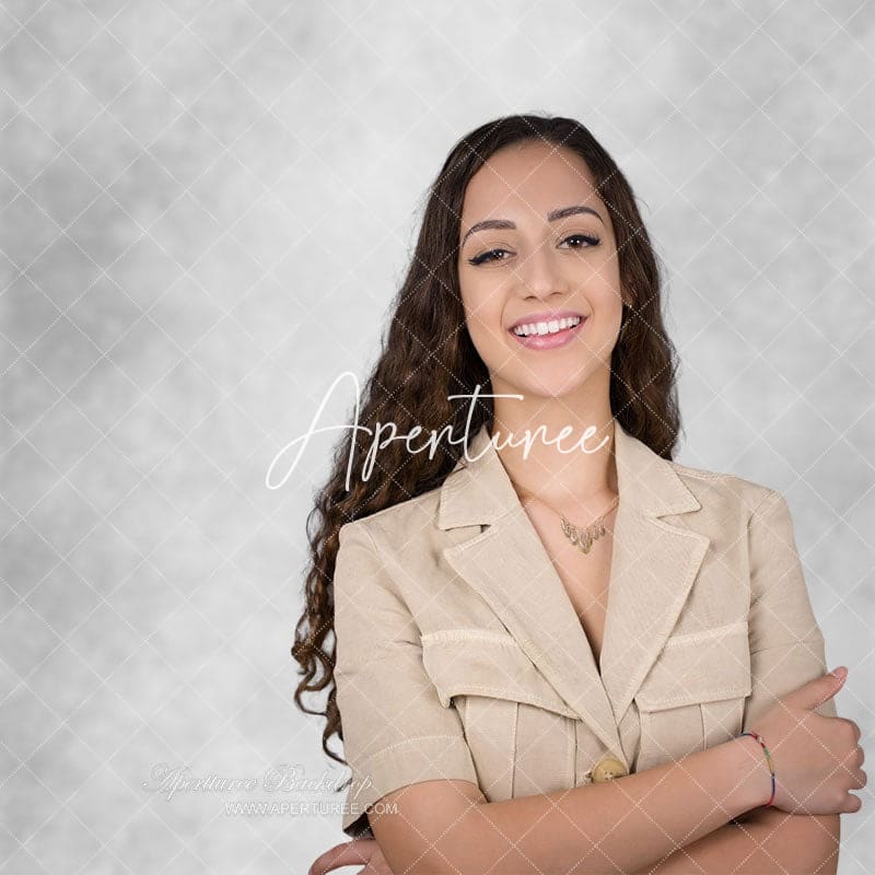 Aperturee - Grey White Abstract Texture Portrait Studio Backdrop