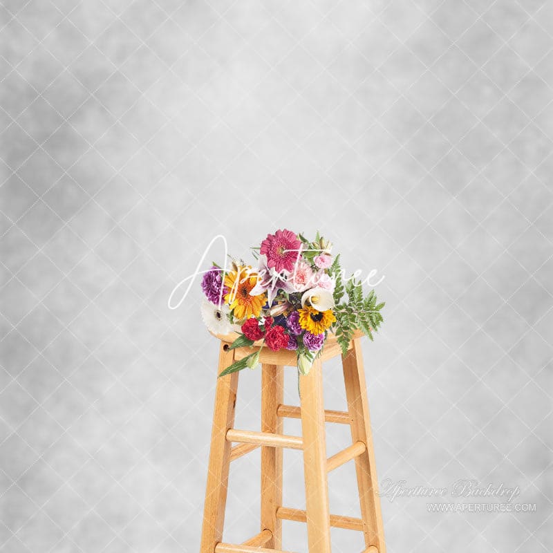 Aperturee - Grey White Abstract Texture Portrait Studio Backdrop