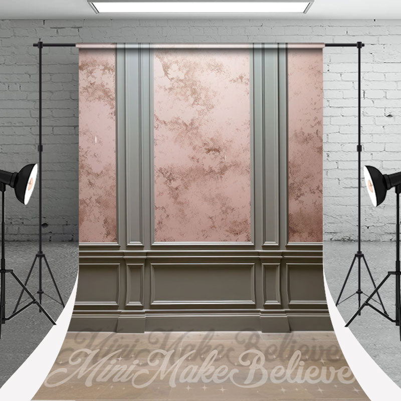 Aperturee - Gypsum Line Wall Pink Grey Backdrop For Photography