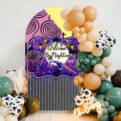 Aperturee - Halloween Little Nightmare Baby Shower Arch Backdrop