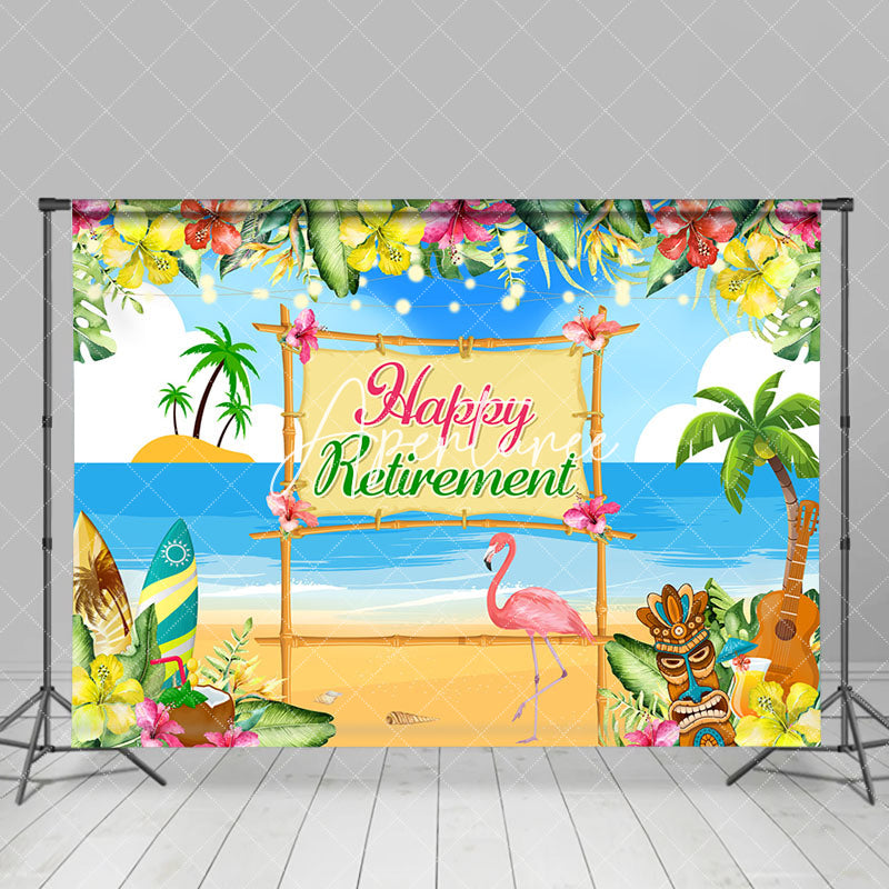 Aperturee - Hawaii Beach Greenery Summer Retirement Backdrop
