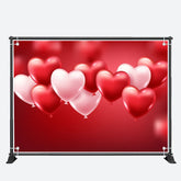 Aperturee - Heart Balloons Simple Bokeh Valentines Day Backdrop