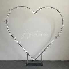 Lofaris Heart Shape Aluminum Backdrop Stand Party Props