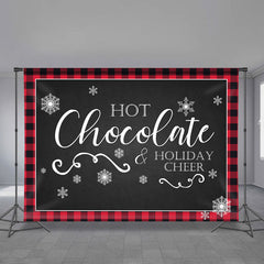 Aperturee - Hot Chocolate And Holiday Cheer Xmas Backdrop