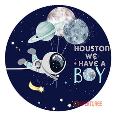 Aperturee - Houston Round Have A Boy Baby Shower Backdrop