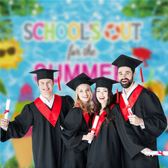 Aperturee - Ice Cream Schools Out Summer Grad Photography Backdrop