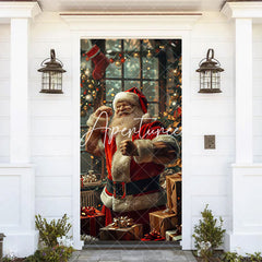 Aperturee - Indoor Room Santa Claus Gifts Christmas Door Cover
