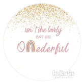 Aperturee Isnt She Lovely And Onederful Circle Birthday Backdrop
