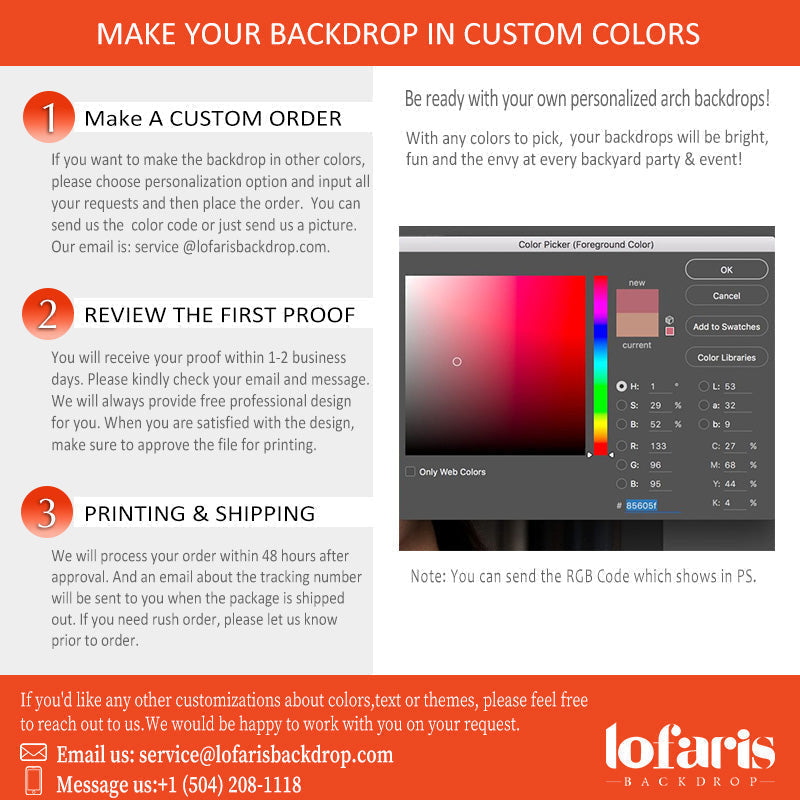 Aperturee Ivory Solid Color Double Sided Arch Backdrop Kit