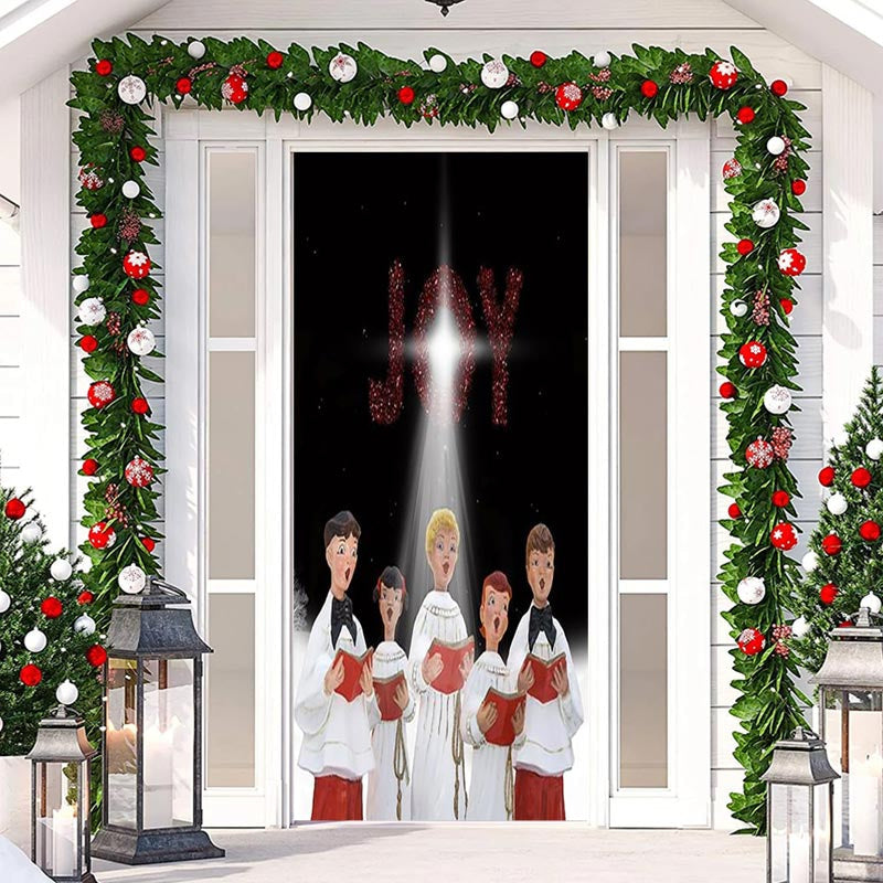 Aperturee - Joy Christians Carol Light Christmas Door Cover