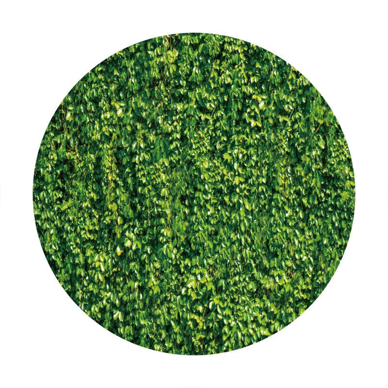 Aperturee - Leaves Circle Happy Birthday Backdrop For Party