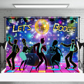 Aperturee - Lets Boogie Colorful Music Stage Dance Backdrop
