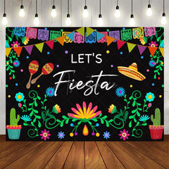 Aperturee - Lets Fiesta Plant Succulents Happy Holiday Backdrop