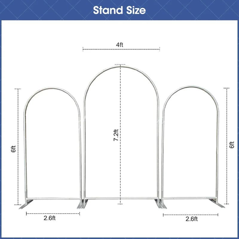Aperturee - Light Beige Theme Colors One Sided Arch Backdrop Kit