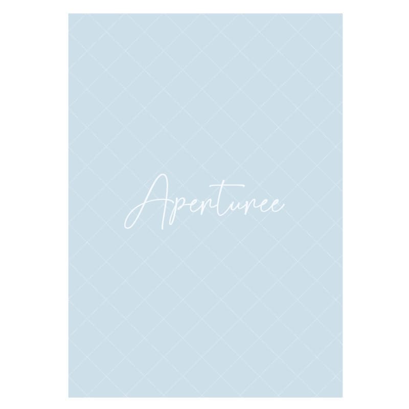 Aperturee - Light Blue Solid Color Portrait Photo Booth Backdrop