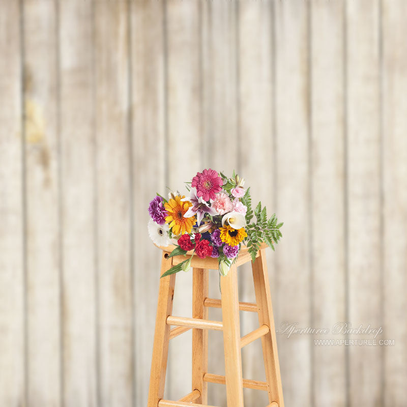 Aperturee - Light Brown Wood Grain Photography Photo Backdrop