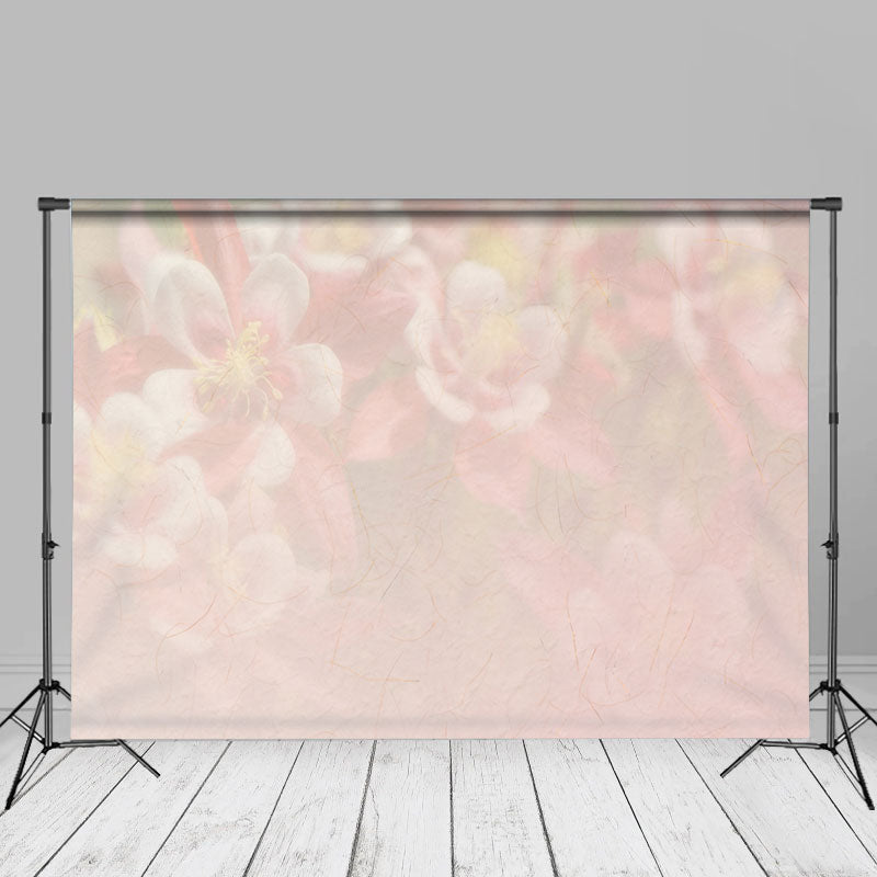 Aperturee - Light Color Pink Floral Bokeh Fine Art Photo Backdrop