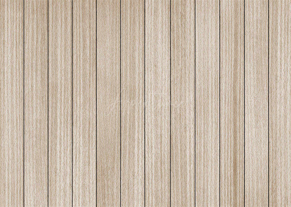 Aperturee - Vertical Light Color Wooden Board Rubber Floor Mat