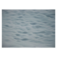 Aperturee - Light Grey Sea Wave Texture Photography Floor Mat